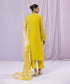 Women's Eid Yellow Embroidered Chiffon Unstitched Three Piece Suit